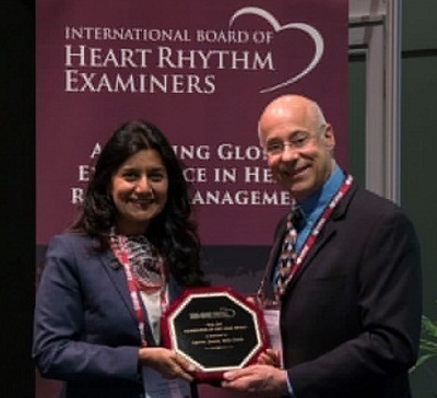 International Board of Heart and Rhythm Examiners (IBHRE) proudly announces Dr Aparna Jaswal as the Ambassador of the Year 2017