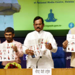 The Minister of State for AYUSH (Independent Charge), Shri Shripad Yesso Naik releasing the publication at the inauguration of the National Health Editors’ Conference on Yoga, organised by Ministry of AYUSH in association with the Press Information Bureau (PIB), M/o Information & Broadcasting and Central Council for Research in Yoga and Naturopathy (M/o AYUSH), in New Delhi on June 09, 2017. The Principal Director General (M&C), Press Information Bureau, Shri A.P. Frank Noronha and other dignitaries are also seen.