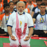 The Prime Minister, Shri Narendra Modi participates in the mass yoga demonstration at the Ramabai Ambedkar Maidan, on the occasion of the 3rd International Day of Yoga - 2017, in Lucknow on June 21, 2017.